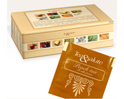 LUCAFFE TEA&SALUTE TE 100% ITALIANO BLACK TEA PEACH BOX 50 PODS